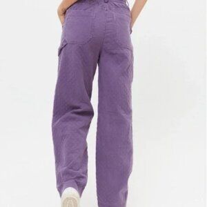 Urban Outfitters Carpenter High Rise Diamond Threaded Lavender Pants Trousers S